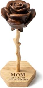 Personalized Wooden Rose Keepsake for Mom & Grandma