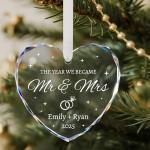 Personalized Wedding Ornament for Couples 2025