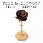 Personalized Wooden Rose Keepsake for Mom & Grandma