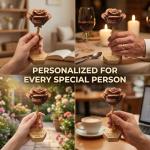 Personalized Wooden Rose Keepsake for Mom & Grandma