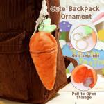 Bunny Plush in Carrot Pouch Keychain Gift