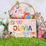 Personalized Name Puzzle for Kids - 1st Birthday
