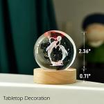Engraved Dolphin Crystal Ball Home Decor Gift