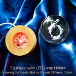 Engraved Dolphin Crystal Ball Home Decor Gift