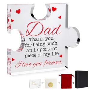 Personalized Engraved Acrylic Plaque for Dad