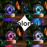 Engraved Dolphin Crystal Ball Home Decor Gift