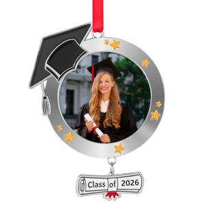 Personalized Graduation Photo Ornament - Class of 2026