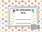 Easter Coupon Book for Teens and Tweens