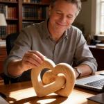 Personalized Wooden Heart Sculpture for Couples