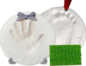 Baby Handprint and Footprint Keepsake Ornament Kit