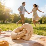 Personalized Wooden Heart Sculpture for Couples