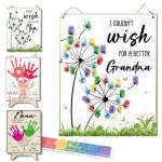 Personalized Dandelion Fingerprint Art for Grandma