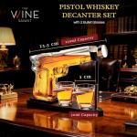 Whiskey Decanter Set with Bullet Glasses