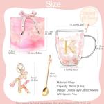 Personalized Double Walled Glass Coffee Mugs