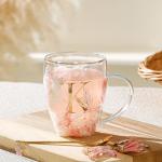 Personalized Double Walled Glass Coffee Mugs