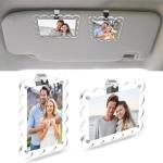 Personalized Car Photo Holder for Him – 2 Pack