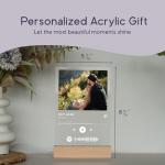 Personalized Acrylic Music Plaque for Loved Ones