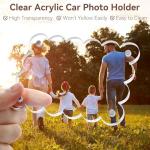 Personalized Car Photo Holder for Him – 2 Pack