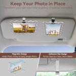 Personalized Car Photo Holder for Him – 2 Pack