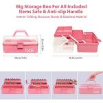 Pink Cake Decorating Tool Set with Storage Case