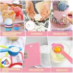 Pink Cake Decorating Tool Set with Storage Case