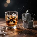 Unique 21st Birthday Shot Glass Gift Set