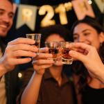 Unique 21st Birthday Shot Glass Gift Set