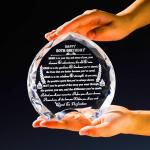 Personalized Crystal Heart 50th Birthday Gift