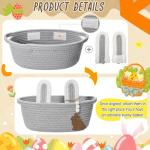 Personalized Easter Bunny Gift Basket with Name