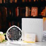 Personalized Crystal Heart 50th Birthday Gift
