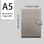 Personalized Leather Journal with Birth Month Flower