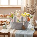 Personalized Easter Bunny Gift Basket with Name