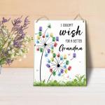 Personalized Dandelion Fingerprint Art for Grandma