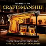 Whiskey Decanter Set with Bullet Glasses