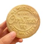 2025 Personalized Christmas Cookie Stamp Custom Merry Christmas Cookies with Your Family's Last Name Great for Baking and Holiday Decorating Ideal Gift for Bakers - Merry Christmas Cookie Stamp