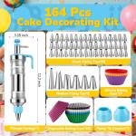 Deluxe 164-Piece Cake Decorating Kit