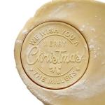 2025 Personalized Christmas Cookie Stamp Custom Merry Christmas Cookies with Your Family's Last Name Great for Baking and Holiday Decorating Ideal Gift for Bakers - Merry Christmas Cookie Stamp