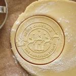 2025 Personalized Christmas Cookie Stamp Custom Merry Christmas Cookies with Your Family's Last Name Great for Baking and Holiday Decorating Ideal Gift for Bakers - Merry Christmas Cookie Stamp