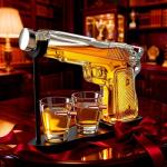Whiskey Decanter Set with Bullet Glasses