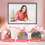 Rainsar Custom Diamond Art Painting, 5D DIY Diamond Art Kit for Adults, Personalized Art Painting from Photo, Create Your Own Pictures Diamonds Kit for Home Decor - 15.8x15.8inch/40x40cm