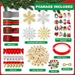 MGparty 312 Pieces Christmas Ornaments DIY Christmas Tree Ornaments Xmas Arts and Crafts Decorations Supplies for Kids Adults