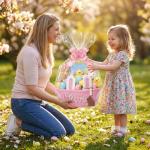 Personalized Easter Bunny Gift Basket for Kids