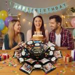 Koogel Explosion Gift Box, DIY Custom Scrapbook Photo Album for Birthday Anniversary Wedding, Exploding Surprise Boxes for Holiday Graduation