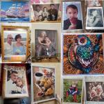 Rainsar Custom Diamond Art Painting, 5D DIY Diamond Art Kit for Adults, Personalized Art Painting from Photo, Create Your Own Pictures Diamonds Kit for Home Decor - 15.8x15.8inch/40x40cm