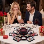 Koogel Explosion Gift Box, DIY Custom Scrapbook Photo Album for Birthday Anniversary Wedding, Exploding Surprise Boxes for Holiday Graduation