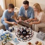 Koogel Explosion Gift Box, DIY Custom Scrapbook Photo Album for Birthday Anniversary Wedding, Exploding Surprise Boxes for Holiday Graduation