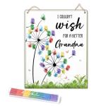 Personalized Dandelion Fingerprint Art for Grandma