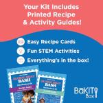 BāKIT Box Confetti Cupcakes Birthday Kit for Kids – Global Celebration Baking Kit – Cupcake Liners & Candles Included – STEM Birthday Activities – Ages 5–13