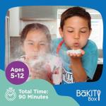 BāKIT Box Confetti Cupcakes Birthday Kit for Kids – Global Celebration Baking Kit – Cupcake Liners & Candles Included – STEM Birthday Activities – Ages 5–13