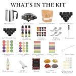 SAEUYVB Candle Making Kit, Candle Making Kit for Adults - DIY Starter Soy Candle Making Supplies-Including Soy Wax,Electric Stove,Melting Pot,Candle Wicks,Rich Scents,Stickers,Etc